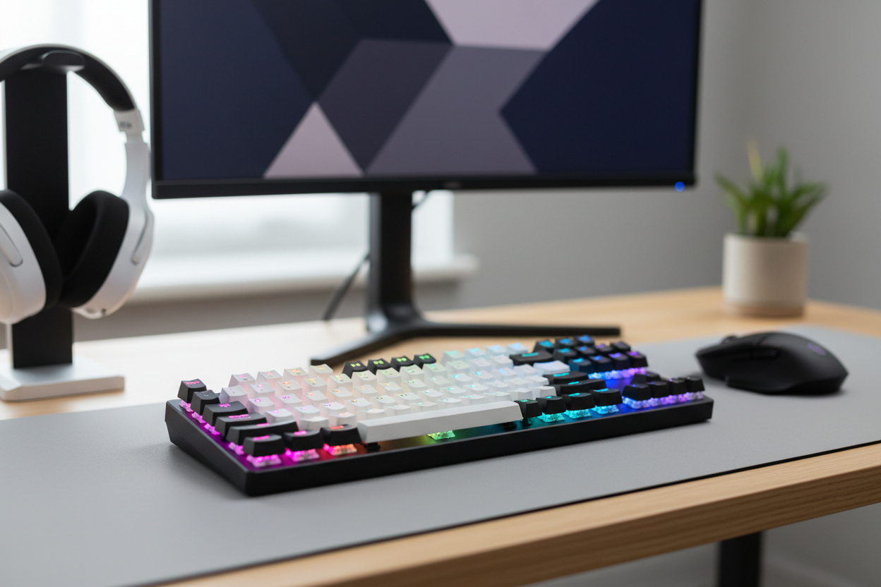 RGB mechanical keyboard buying guide for beginners - TKL layout with backlit keys