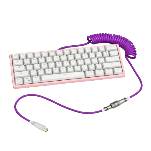 Detachable coiled mechanical keyboard cable USB Type-C to USB 2 meter gaming keyboard cable

