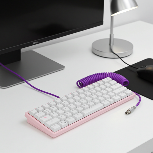 Detachable coiled mechanical keyboard cable USB Type-C to USB 2m gaming keyboard cable
