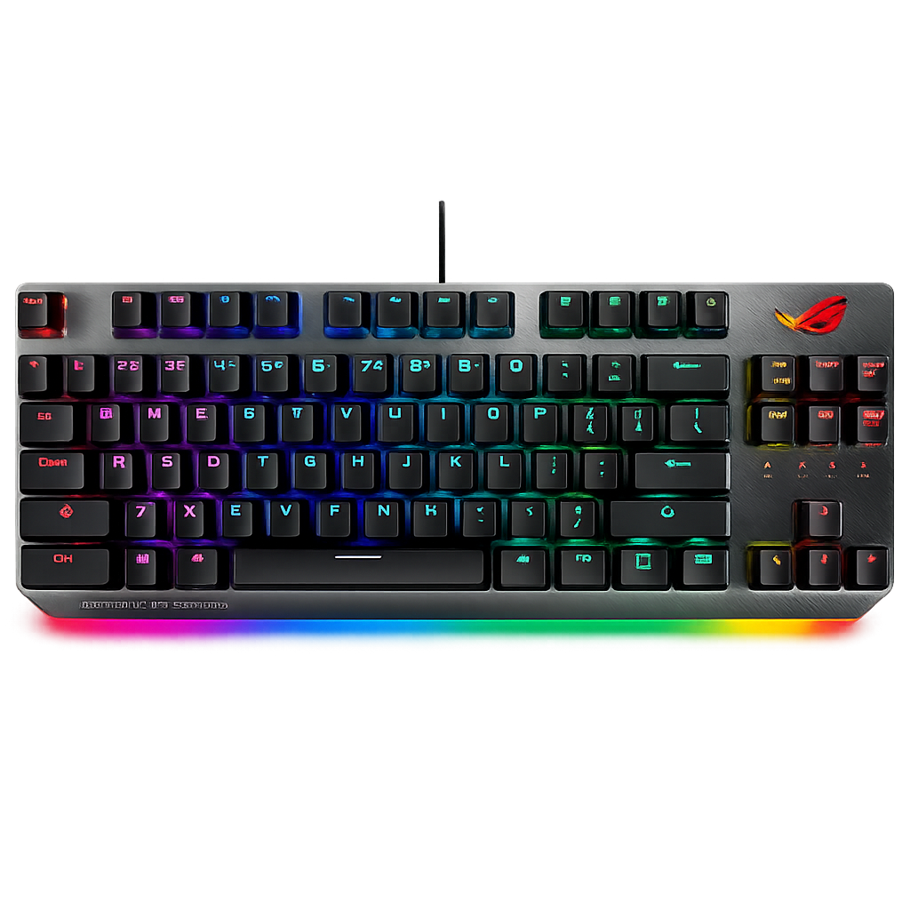 ASUS ROG Strix Scope NX TKL mechanical gaming keyboard with RGB lighting Spanish QWERTY layout
