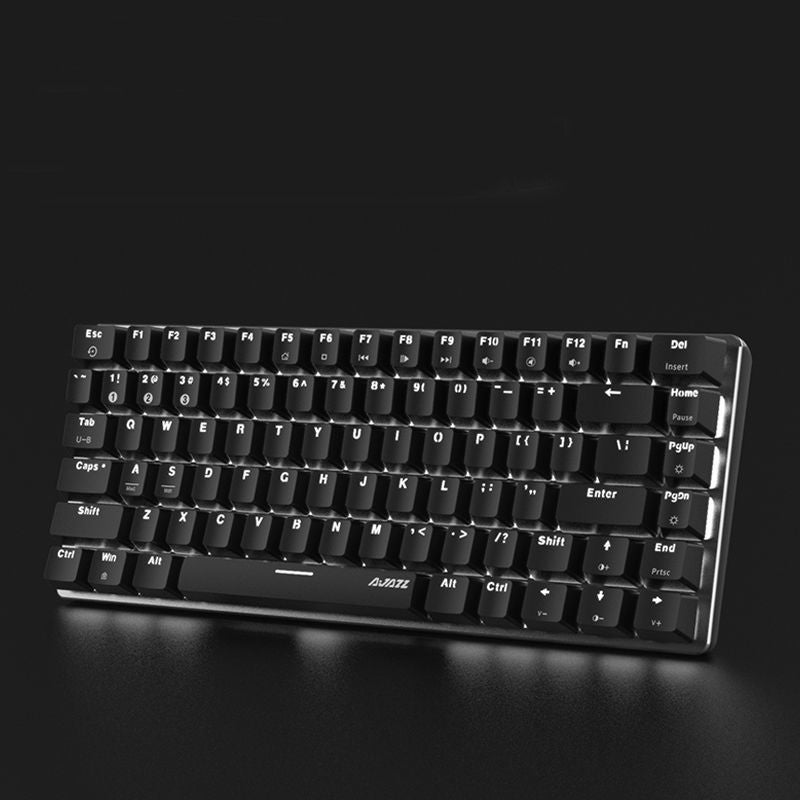 Black mechanical keyboard on a black background