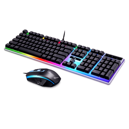 G21 Gaming Keyboard and Mouse Combo - RGB Backlit Wired Set with Floating Keys for PC & Laptop SetupVerse