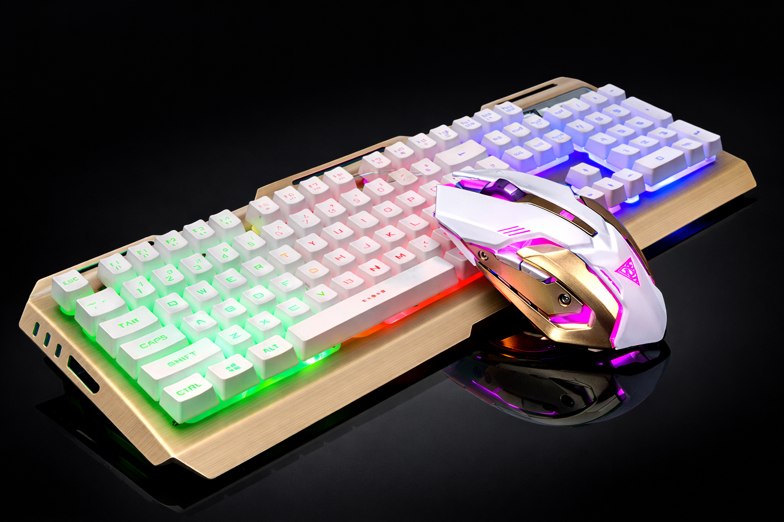 Gaming keyboard side view displaying ergonomic design and durable construction